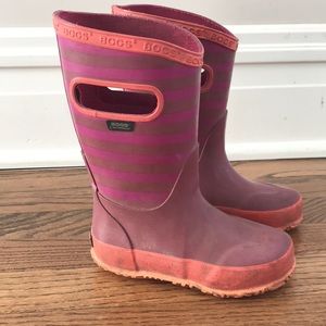 BOGS kids waterproof rubber boots